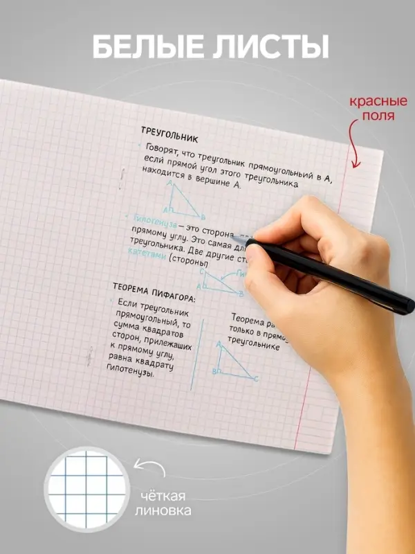 Тетрадь 36 листов в клетку, Calligrata &laquo;Смайлики&raquo;, МИКС