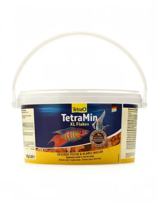 Корм TetraMin XL для рыб, 3.6 л., 650 г, крупные хлопья, ведро