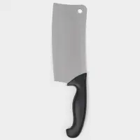 Топорик кухонный для рубки мяса Sharp, лезвие 17.8 см, нержавеющая сталь, чёрная ручка