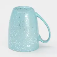 Кружка Доляна &laquo;Блеск&raquo;, 350 мл, керамика, голубая