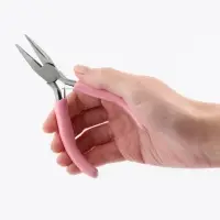 Тонкогубцы для рукоделия, 12.5&times;6.5 см, розовые