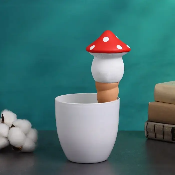 Автополив для комнатных растений &laquo;Грибочек&raquo;, 16.5&times;7 см, керамика, набор 4 шт., МИКС