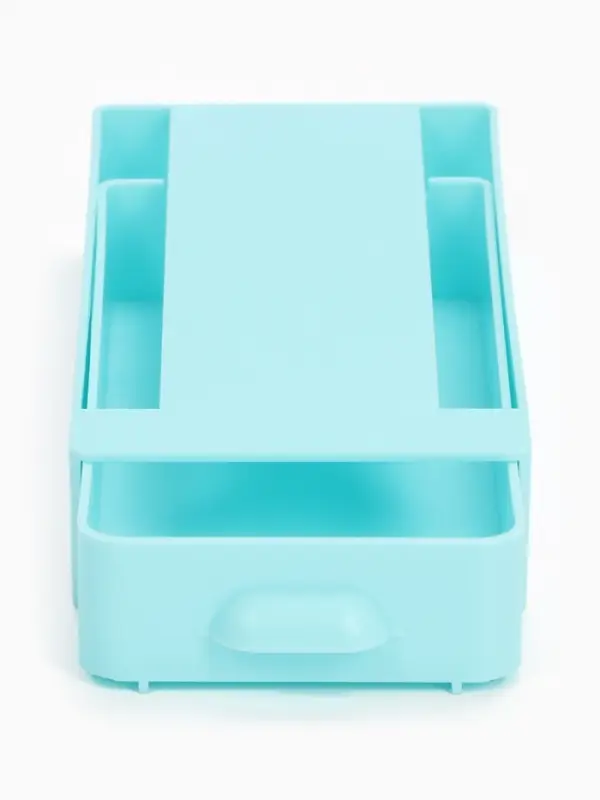 Ящик для хранения, скрытый потайной под стол, 20&times;9&times;4 см, голубой