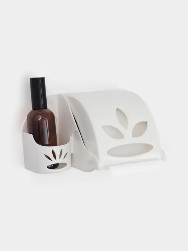 Держатель для туалетной бумаги и освежителя воздуха Альтернатива, пластик, 17.5&times;13&times;11.5 см, МИКС