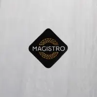 Бокалы для шампанского Magistro &laquo;Дарио&raquo;, 180 мл, 7&times;27.5 см, набор 2 шт., стекло, графитовые