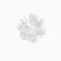 Ёлочные игрушки набор 6 шт. &laquo;Зимнее волшебство. Снежинка - пушинка&raquo;, d=6 см, белый