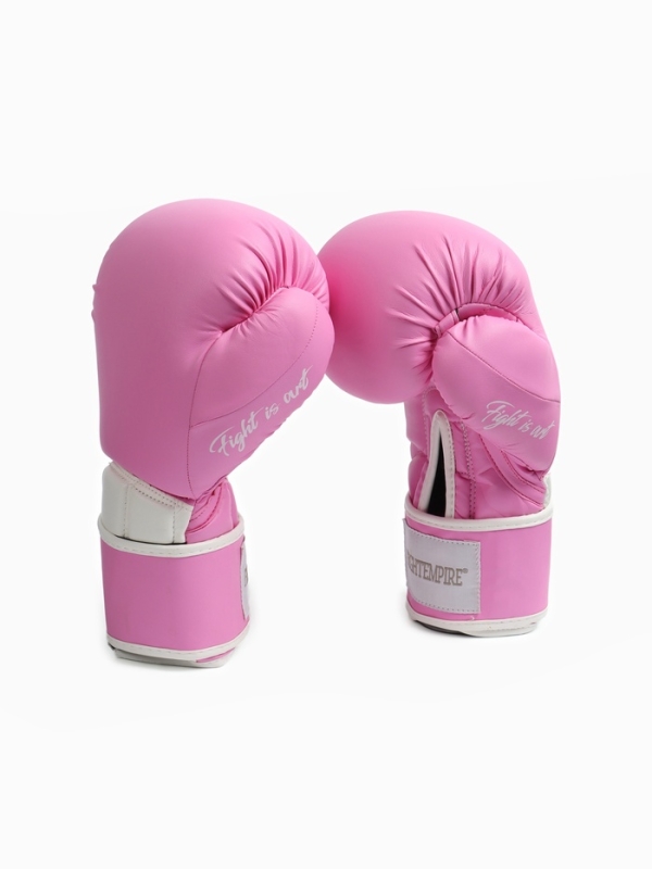Боксерские перчатки FIGHT EMPIRE, ROSY, розовые, размер 12 oz