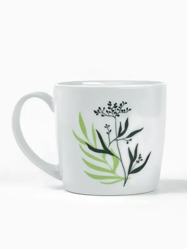 Кружка керамическая &laquo;Зелёный шепот&raquo;, 350 мл