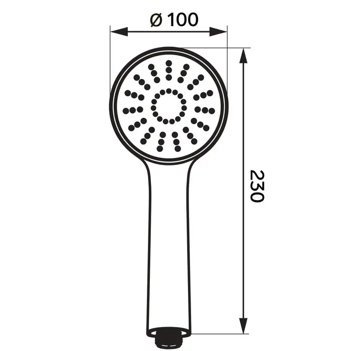 Лейка для душа ZEIN Z0508, 5 режимов, d=100 мм, пластик, цвет хром
