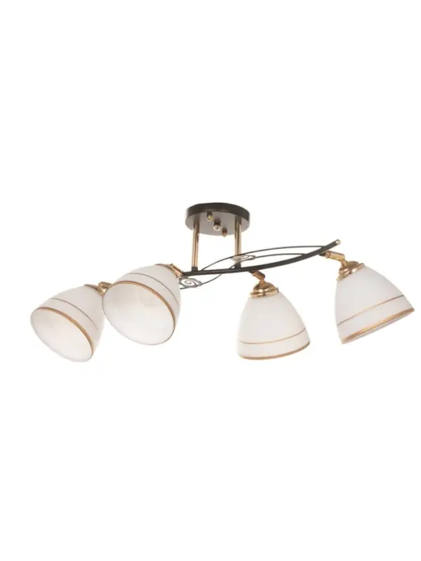 Люстра &laquo;Кира&raquo; 4&times;40 Вт Е27 черный/золото