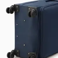 Чемодан на колёсах TEXTURA, кодовый замок, с увеличением, 47&times;30&times;78 см, 28", синий
