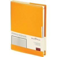 Ежедневник недатированный А5  METROPOL  (ОРАНЖЕВЫЙ)3-491/04