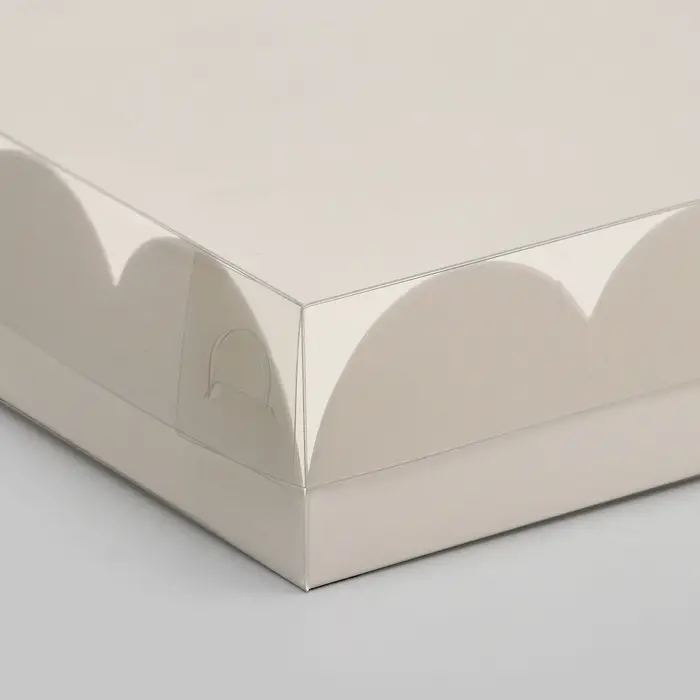 Коробка для печенья, белая, 25&times;25&times;4 см