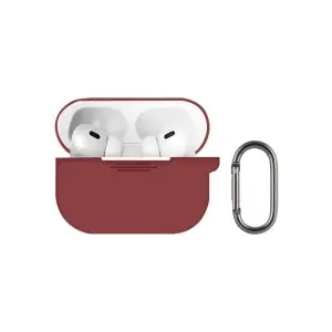 Чехол для AirPods Pro 3 с карабином №9 Crimson