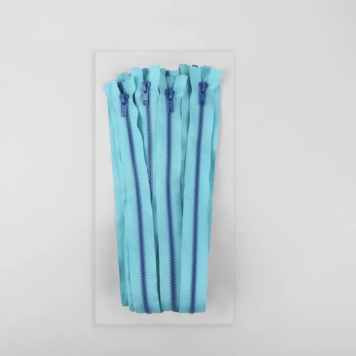 Молния «Трактор», №5, разъёмная, замок автомат, 60 см, голубая Молния «Трактор», №5, разъёмная, замок автомат, 60 см, голубая