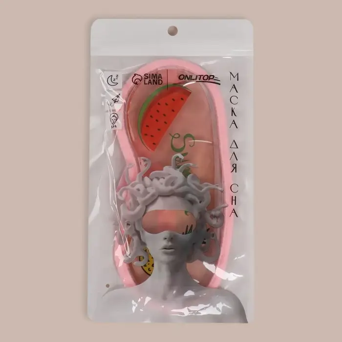 Гелевая маска для области вокруг глаз «Тропическое настроение», 20 × 8,6 см, цвет МИКС Гелевая маска для области вокруг глаз «Тропическое настроение», 20 × 8,6 см, цвет МИКС