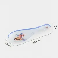 Подставка под ложку "Снегири на ветке" 21,5x7,5x1,5 см