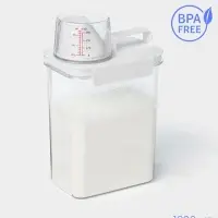 Контейнер для стирального порошка и кондиционера, с мерным стаканом, 1800 мл