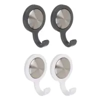 Крючки самоклеящиеся тм VETTA, нерж. сталь, пластик, 2 цвета, 2шт