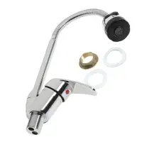 Смеситель для кухни ZEIN Z3043, гибкий излив, картридж 40 мм, без подводки, хром