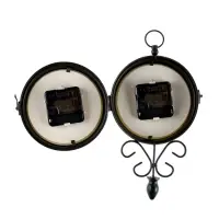 Часы настенные интерьерные &laquo;Весенние&raquo;, двусторонние, на подвесе, плавный ход, 34.5&times;22 см, d=11 см, от батареек 2&times;АА