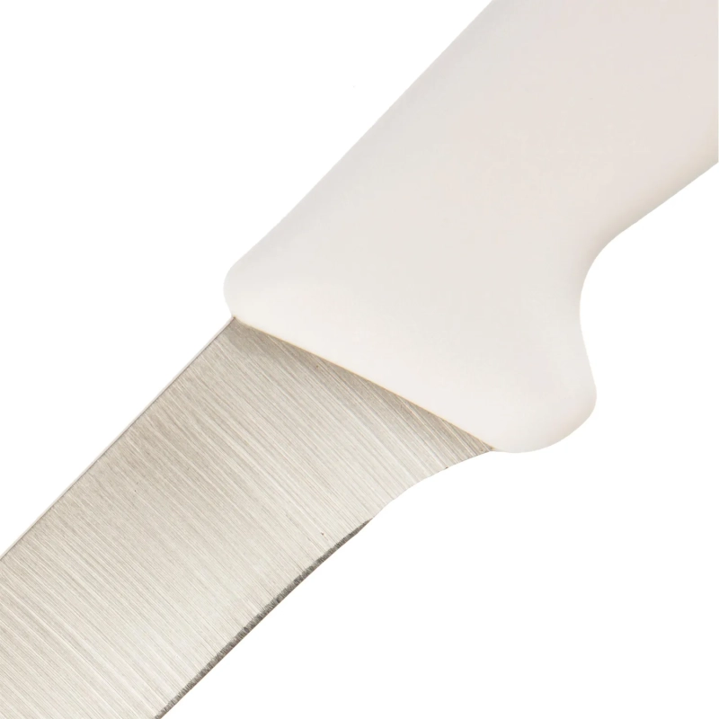 Нож разделочный  лез 150 мм  толщ 2 мм  3Cr13  белая пластиковая ручка