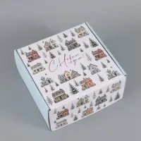 Коробка подарочная самосборная &laquo;С Новым годом!&raquo;, 24&times;24&times;12 см