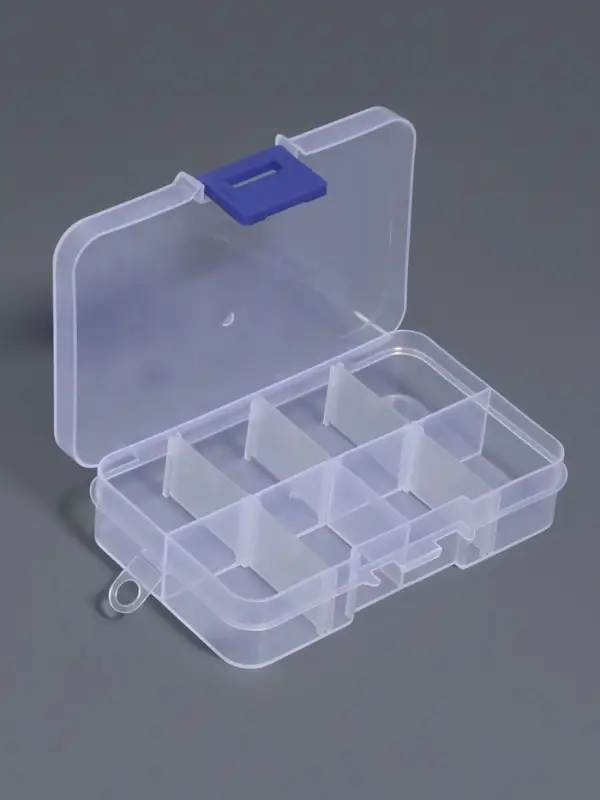 Органайзер для хранения мелочей, 8 ячеек, 10.5×6.7×2.2 см, прозрачный