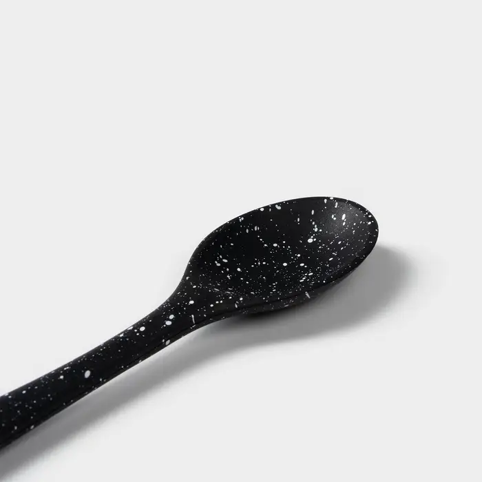 Ложка гарнирная Доляна &laquo;Орион&raquo;, силикон, 21&times;4.3 см, чёрная