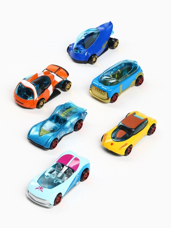 DISNEY Набор машин "Веселое приключение", 6 шт, металл