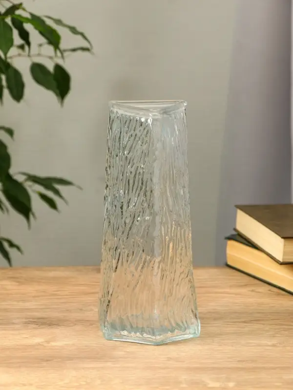 Ваза стекло настольная "Джойс" 24х11х7,5 см, прозрачный