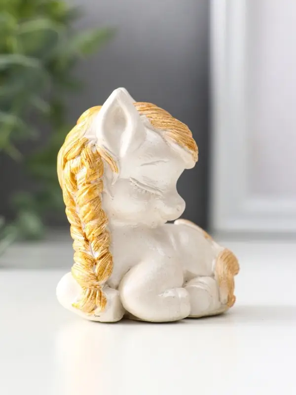 Фигура «Пони с косой», 6.5×6×4 см, перламутр