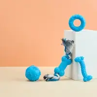 VETTA Набор игрушек для домашних животных, термопластичная резина, хлопчатобумажная веревка, 5 шт