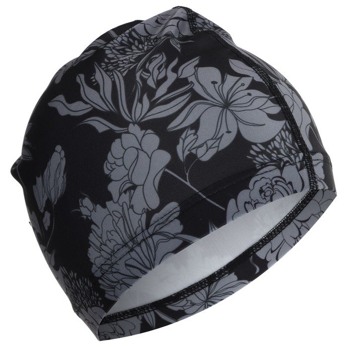 Шапочка для плавания взрослая ONLYTOP Flowers, тканевая, обхват 54-60 см Шапочка для плавания взрослая ONLYTOP Flowers, тканевая, обхват 54-60 см