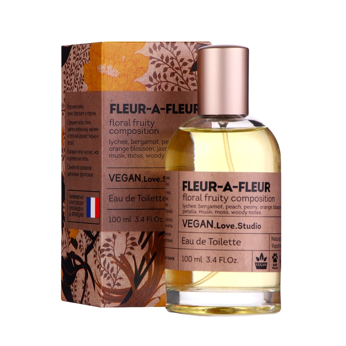 Туалетная вода женская Vegan Love Studio Fleur-a-Fleur (по мотивам Fleur Narcotique), 100 мл Туалетная вода женская Vegan Love Studio Fleur-a-Fleur (по мотивам Fleur Narcotique), 100 мл