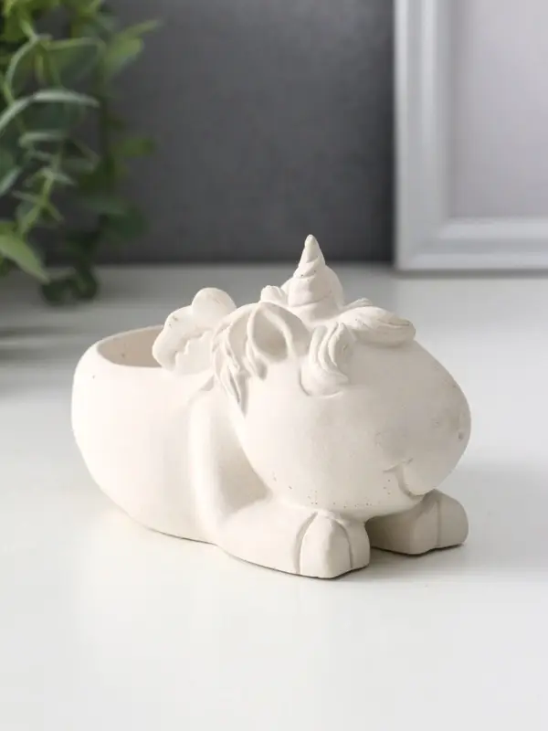 Подставка под мелочей «Единорог», 8×12×9 см, натуральный