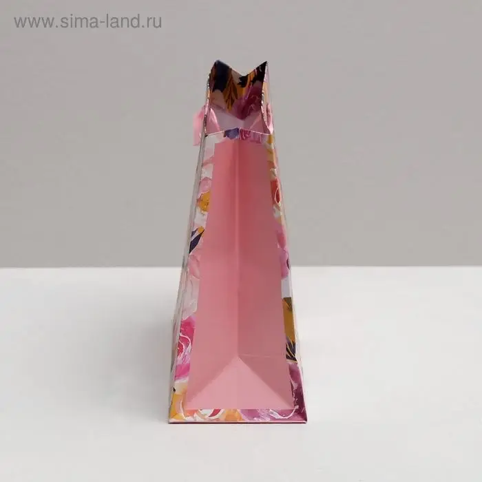 Пакет подарочный ламинированный, упаковка, «For you», 22 х 17.5 х 8 см