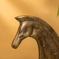 Сувенир интерьерный "Конь на пьедестале" 29,5х8х29 см, алюминий, мрамор