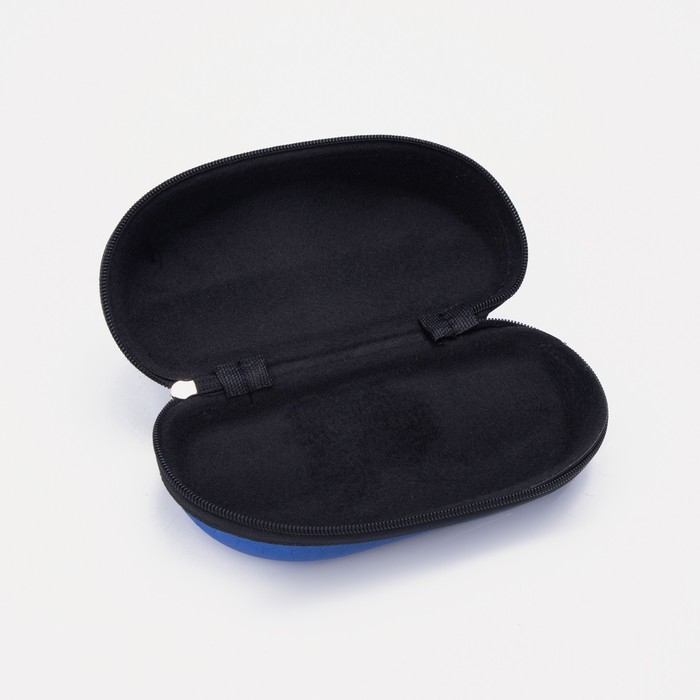 Футляр для очков молнии, длина 16 см, цвет синий Футляр для очков молнии, длина 16 см, цвет синий