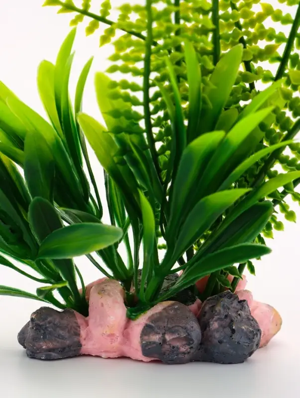 Растение искусственное аквариумное, на подставке под камень, 17&times;14&times;16 см