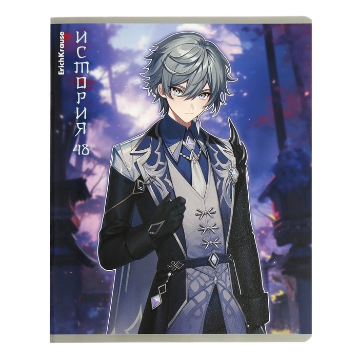 Комплект предметных тетрадей 48 листов, 12 штук, ErichKrause Комплект предметных тетрадей 48 листов, 12 штук, ErichKrause "Manga", мелованный картон, блок офсет белизна 100%, инфо-блок