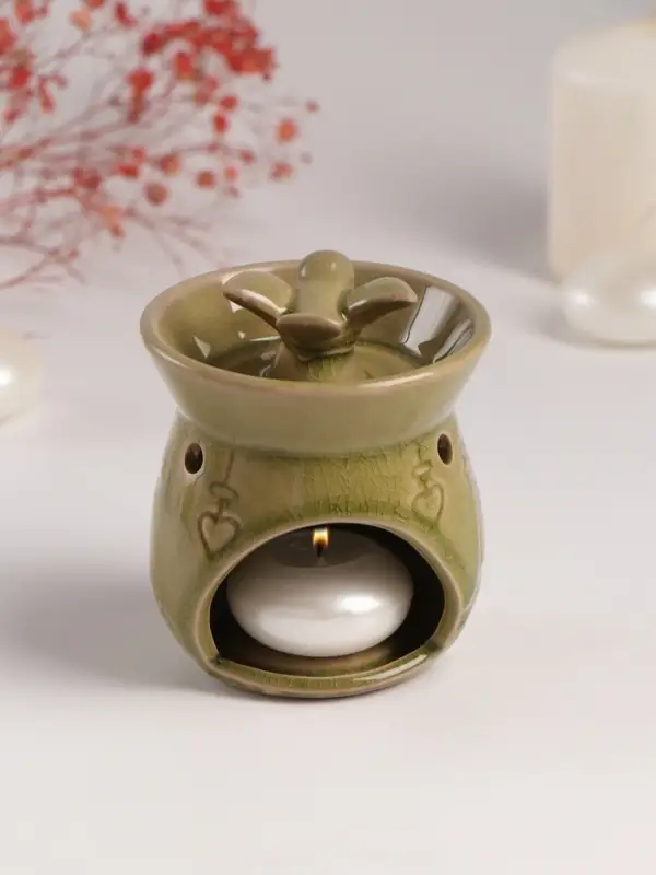 Аромалампа для эфирных масел &laquo;Птички на ветке&raquo;, керамика, 7.5&times;7.5&times;9.8 см