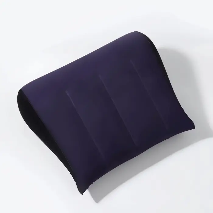 Подушка надувная, дорожная, 42&times;35 см, синяя