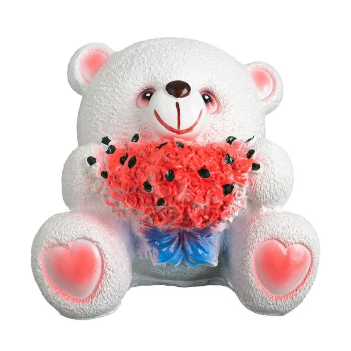 Копилка Копилка "Мишка с букетом" 20х20см