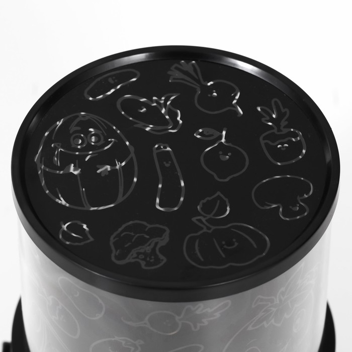 Ночник-проектор Ночник-проектор "Фрукты. Правильное питание" LED USB/от батареек черный 10,8х10,8х11,5 см RISALUX 9