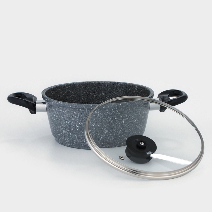 Кастрюля Доляна «Марбл», 2 л, d=20 см, h=9 см, антипригарное покрытие Кастрюля Доляна «Марбл», 2 л, d=20 см, h=9 см, антипригарное покрытие