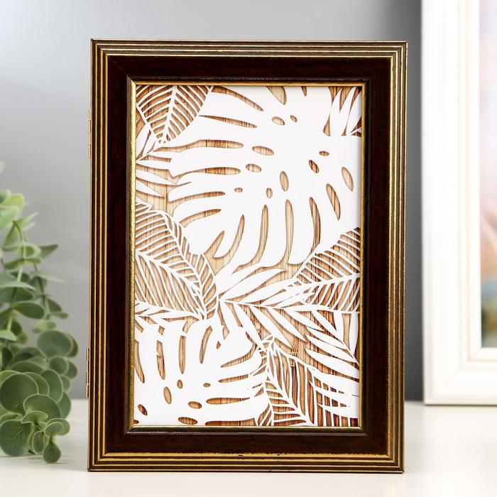 Ключница Ключница "Листья" венге 15х21 см МИКС