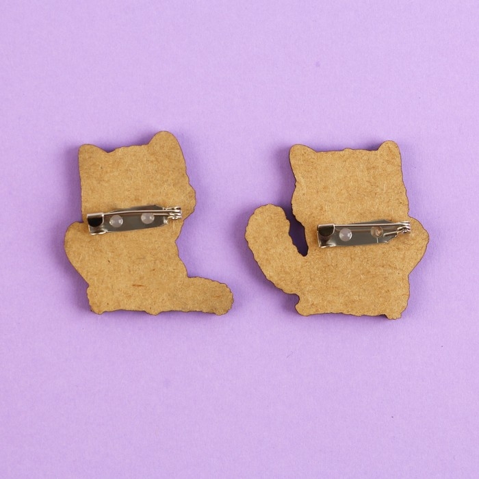 Значки деревянные, неразлучники &laquo;Моей половинке&raquo;, 2 шт., 8 х 12 см.