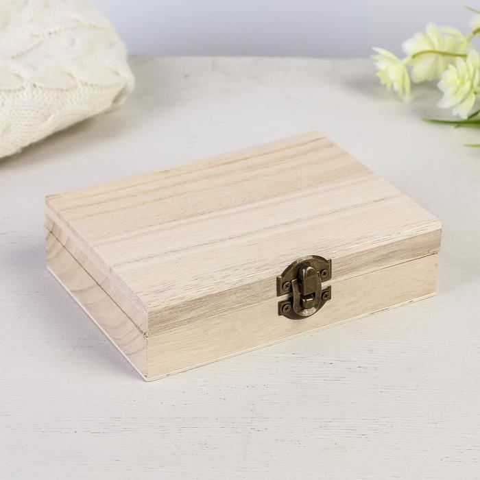 Шкатулка дерево под роспись Шкатулка дерево под роспись "Прямоугольная" 4х10,8х15 см