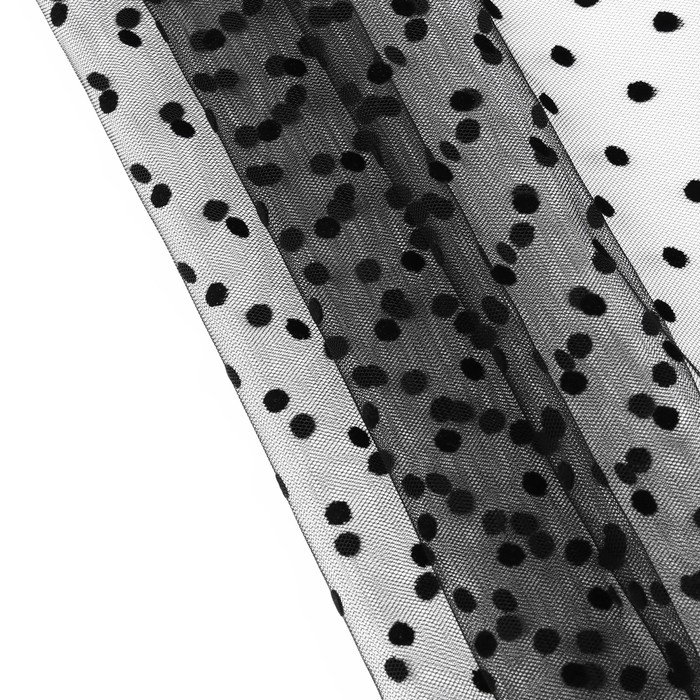 Сетка с флоком «Горох», 150 см, 1 ± 0,2 м, цвет чёрный Сетка с флоком «Горох», 150 см, 1 ± 0,2 м, цвет чёрный